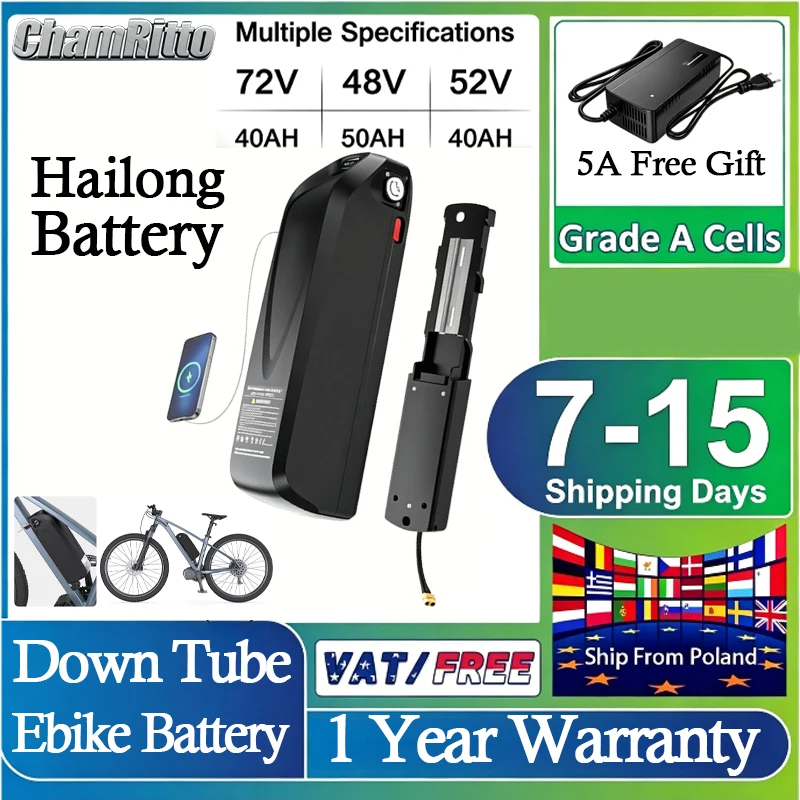 Ebike Conversion Kit 72V 3000W - Kit di conversione 52V 2000W, batteria