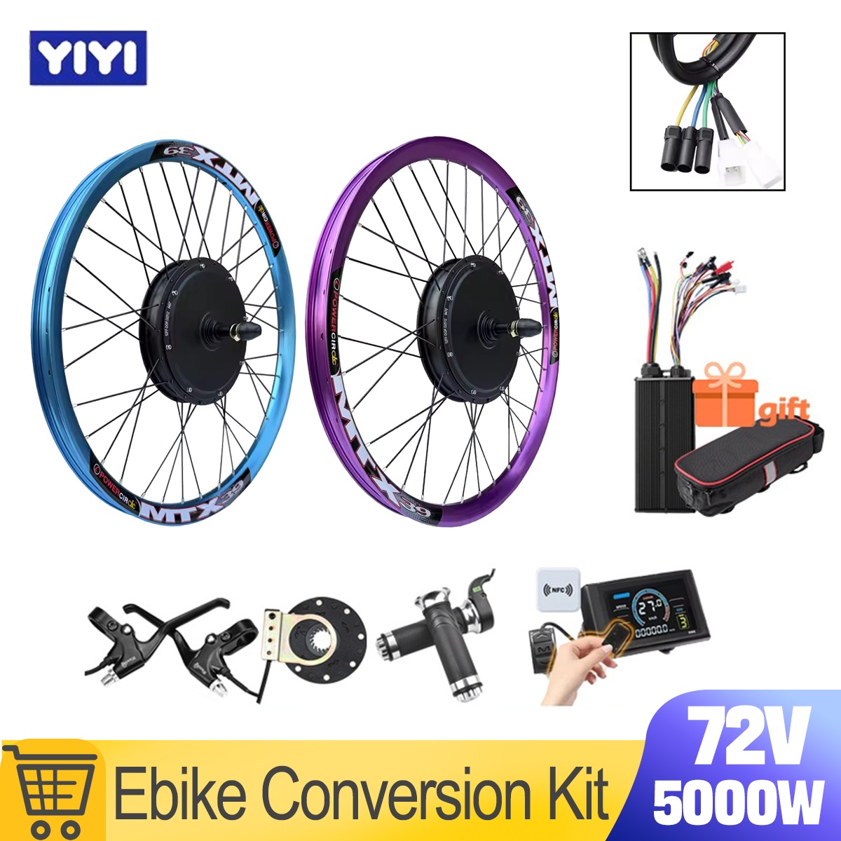 Ebike Conversion Kit 72V 3000W - Nuovo Kit di Conversione E-Bike MTX39