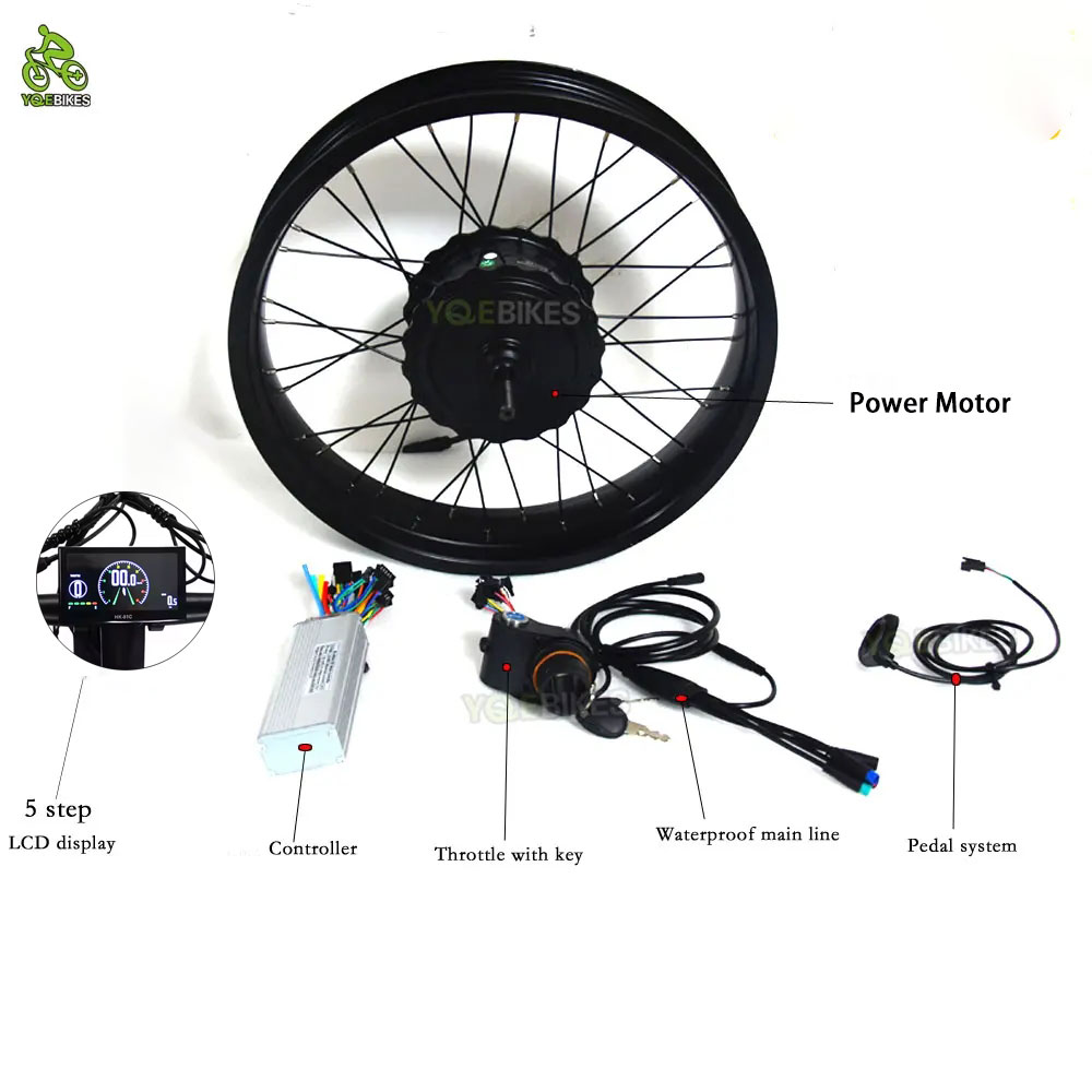 Fat Tire Ebike Conversion Kit 2000W - 20 pollici 4.0 ebike Accessori Assemblaggio