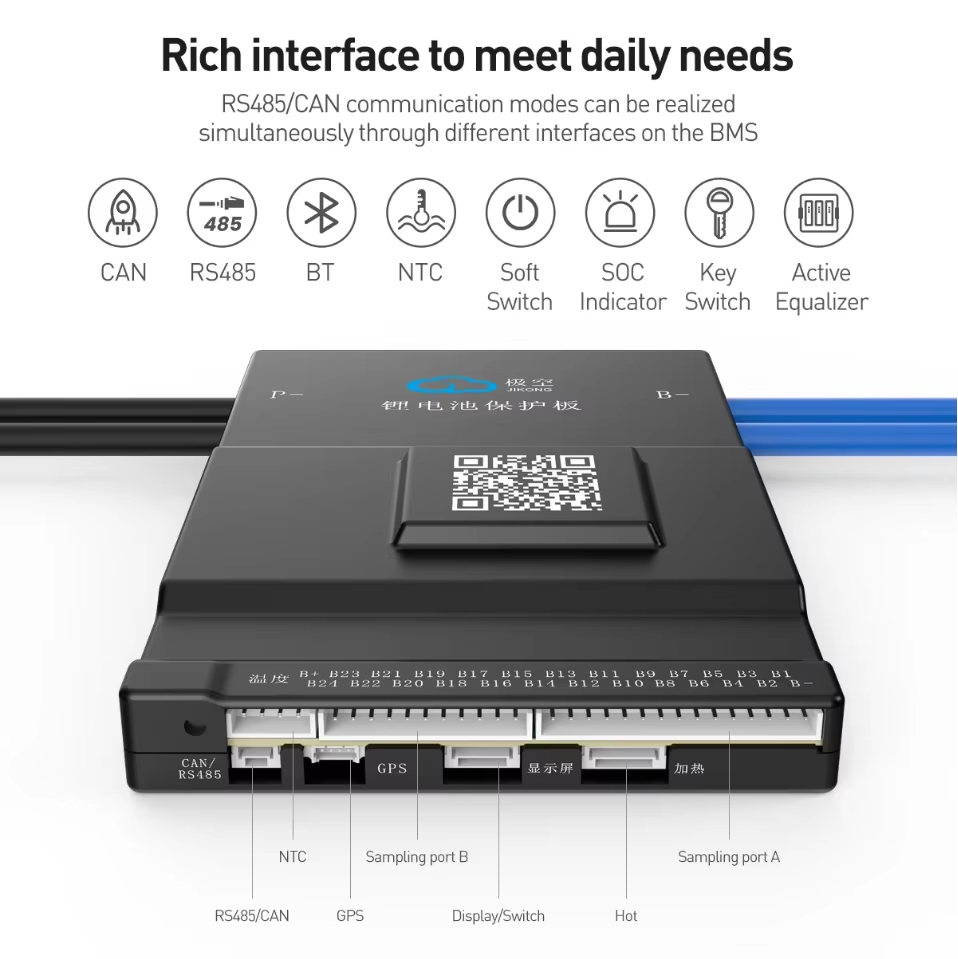 JK BMS Bilanciamento Attivo 15 - Smart Bms 72V 20S 150A Bluetooth recensione e prezzo