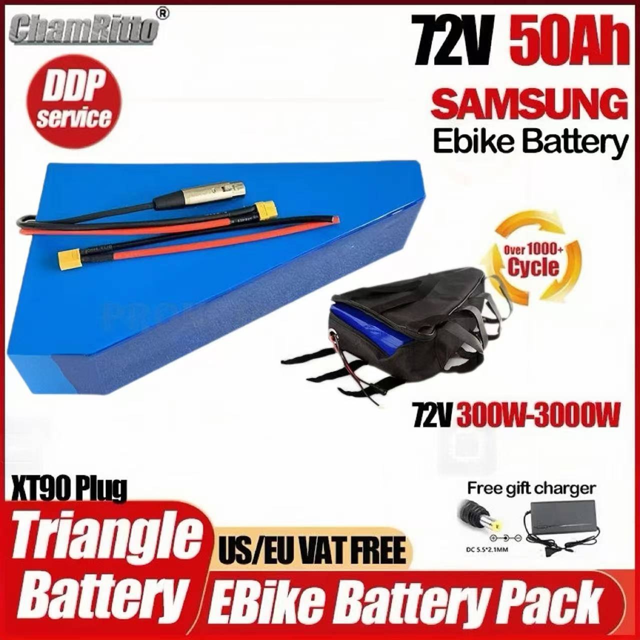 Batteria Triangolare al Litio  - Ebike Conversion Kit 72V 3000W recensione e prezzo